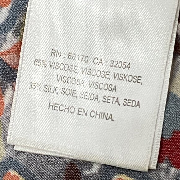 Kachel X Anthropologie Ambrosia Peasant Blouse keyhole tassel tie women’s M - Picture 8 of 11